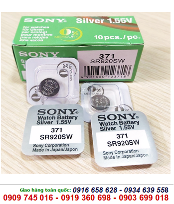 Pin đồng hồ 1,55v Sony SR920SW-371 Silver Oxide chính hãng thay pin đồng hồ các loại